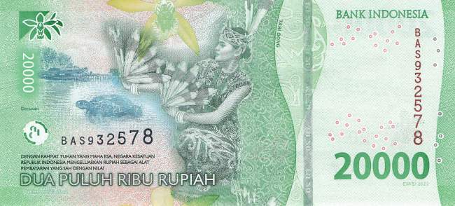 Indonesien 20.000 Rupiah 2022 p166